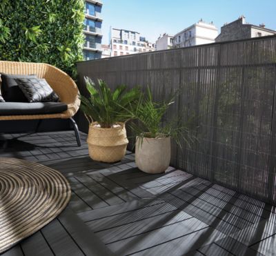 Canisse LOP PVC gris L.3 m x H1 m en Composite