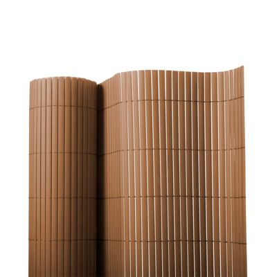 Canisse PVC Brise Vue, Résistant aux UV, Intempéries 150 x 300 cm - Marron