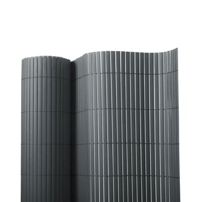 Canisse PVC Brise Vue, Résistant aux UV, Intempéries,Gris 200 x 300 cm