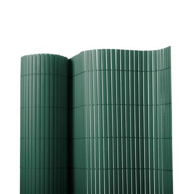 Canisse PVC Brise Vue, Résistant aux UV, Intempéries,Vert 180 x 300 cm