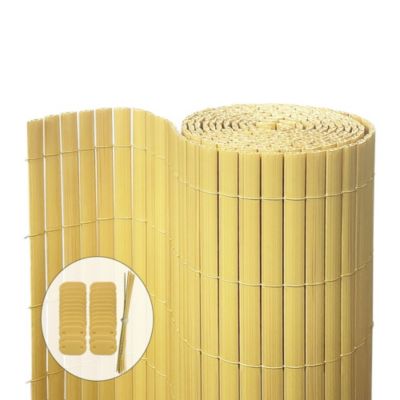 Canisse en roseau naturel Brise vue avec attaches de fixation 100x300cm VOUNOT | Brico Cash