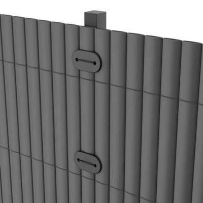 Canisse PVC Klikstrom l.3 x H.1,5m gris