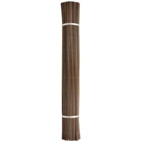 Canisse synthétique imitation osier naturel "Fency Wick" - 1 x 3 m - Marron