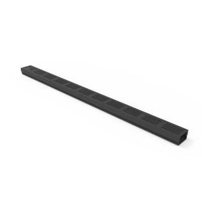 Caniveau 3XS MINI L 6,5 cm Grille aluminium noir - StarDrain - LINE ECO -       Caniveau de 100 cm