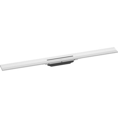 Caniveau de douche découpable 90 cm HANSGROHE RainDrain Flex montage mural blanc mat