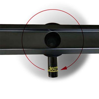 Caniveau de douche en acier inoxydable noir - FlexGTB02 - 8x100x7cm (HxLxP)