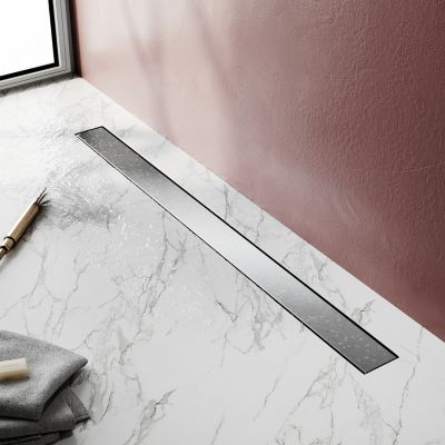 Caniveau de douche en acier inoxydable SIRHONA 70cm Drain de douche ...