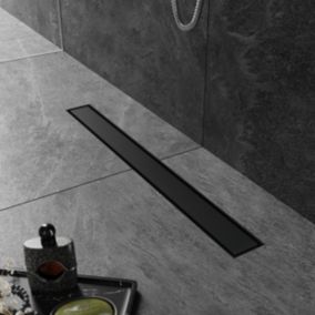 Caniveau de Doucheen acier inoxydable  SIRHONA  à l'Italienne, Canal de douche 70 cm avec Filtre à Cheveux