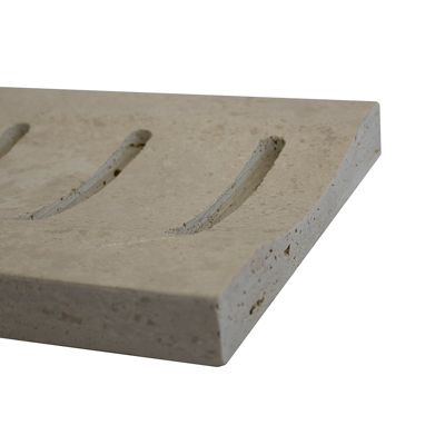 Caniveau percé en Travertin - 61 cm x 13,5 cm x 3 cm - Vendu à la pièce
