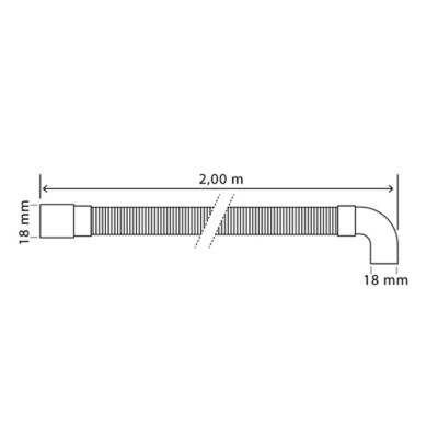 Canne de vidange pour machine à laver 2m avec sortie horizontale Somatherm — free download