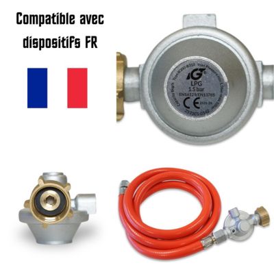 Canon à air pulsé - FUXTEC FX-GH51 - GPL 50kW Allumagne Piezo détendeur normes FR inclus