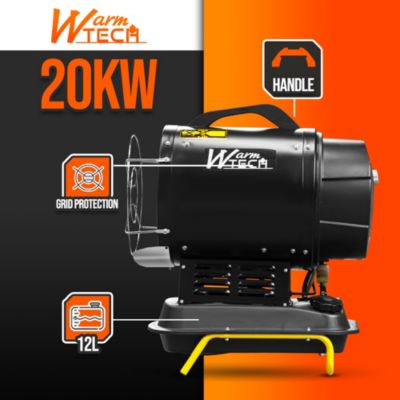 Canon à chaleur infrarouge diesel ou pétrole 20Kw - 68240 Btu/H - Warmtech