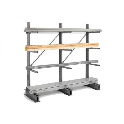 Cantilever léger simple face - Kit départ H2000 x L1000 x P700 mm 3 niveaux.