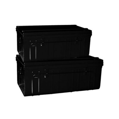 Cantine Métal Bleue SNOR 110 Cm - Rangement Robuste Acier, Dimensions 1100x590x430 Mm, Fermeture à 2 Verrous