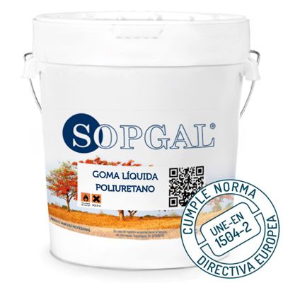 Caoutchouc Polyuréthane Liquide avec Catalyseur (25 kg - Gris Perle). Imperméabilisation pour terrasses et toitures praticables