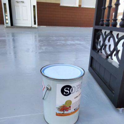 Caoutchouc Polyuréthane Liquide avec Catalyseur (25 kg - Gris Perle). Imperméabilisation pour terrasses et toitures praticables