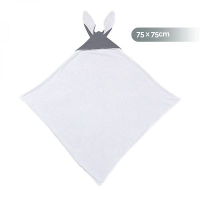 Monsieur Bébé - Cape, Sortie de Bain pour bébé intérieur 100% Coton - 100 x 100 cm - Lapin - Plusieurs Coloris Disponibles