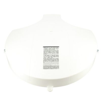 Capot plastique blanc 022266 - chauffe-eau