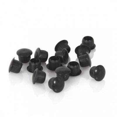 Capuchon vendu par 10 noir pour trou de 10 mm Protecta pour volet roulant