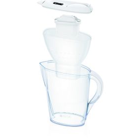 Carafe d'eau filtrante Brita Marella blanche + 1 cartouche