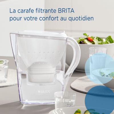 Carafe filtrante Brita Marella blanc + 1 cartouche