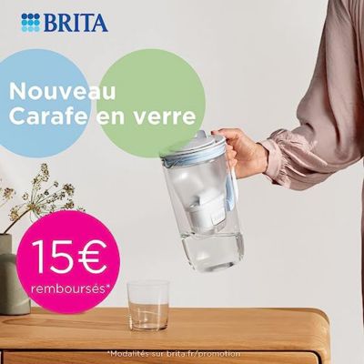 Carafe filtrante en verre Brita One blue 2,5L