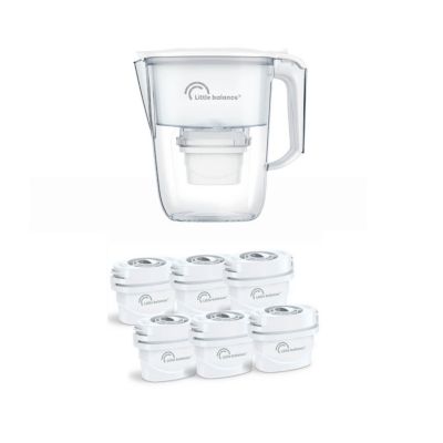 Carafe filtrante + lot de 6 cartouches filtrantes Little Balance 8634