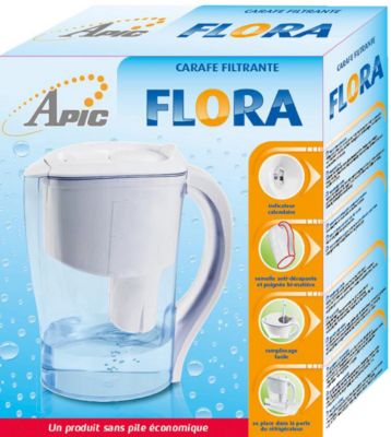 Carafe filtrante sans piles Apic Flora 1.5L