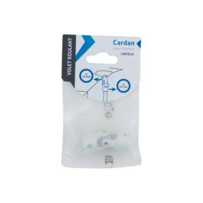 Cardan blanc pour liaison et tige de manivelle ronde 12mm Acbat
