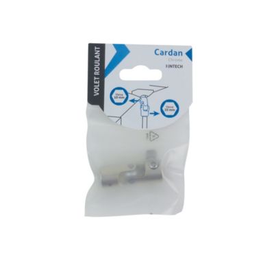 Cardan pour liaison sortie de caisson et tige de manivelle 10mm chrome Acbat