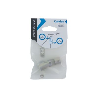 Cardan pour liaison sortie de caisson et tige de manivelle 12mm chrome Acbat