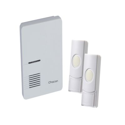 Carillon sans fil + 2 boutons poussoirs - Chacon