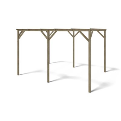 Carport, abri de voiture  3x4 m - 12 m2 - CAR13