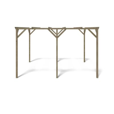Carport, abri de voiture  3x4 m - 12 m2 - CAR13