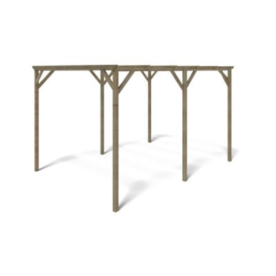 Carport, abri de voiture  3x4 m - 12 m2 - CAR13