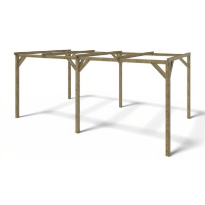 Carport, abri de voiture  3x5.1 m - 15.3 m2 - CAR1