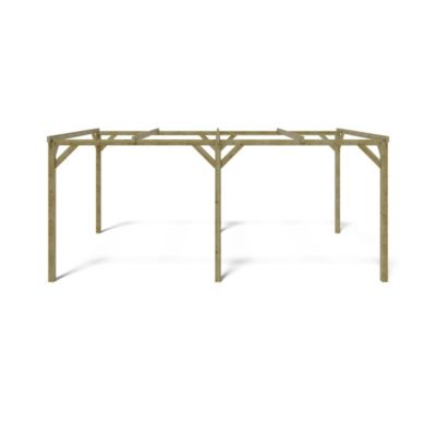 Carport, abri de voiture  3x5.1 m - 15.3 m2 - CAR1