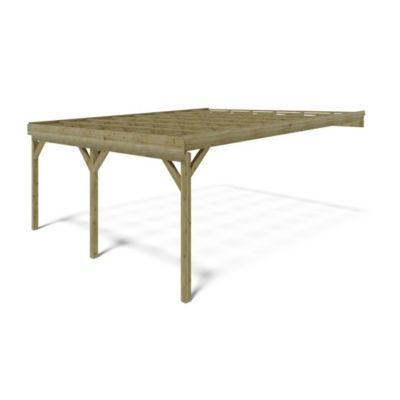 Carport, abri de voiture  5.8x5.06 m - 29 m2 - adossé  - CAR23