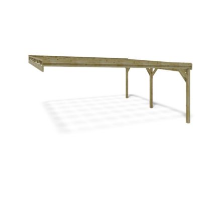 Carport, abri de voiture  5.8x5.06 m - 29 m2 - adossé  - CAR23