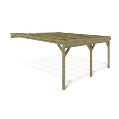 Carport, abri de voiture  5.8x5.06 m - 29 m2 - adossé  - CAR23