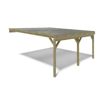 Carport, abri de voiture  5.8x5.06 m - 29 m2 - couverture PVC  - CAR23PVCTR