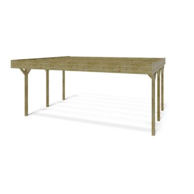 Carport, abri de voiture  6.06x5.03 m - 30.48 m2 - CAR5