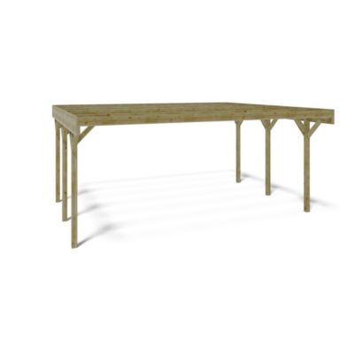 Carport, abri de voiture  6.06x5.03 m - 30.48 m2 - CAR5
