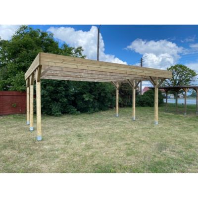 Carport, abri de voiture  6.06x5.03 m - 30.48 m2 - CAR5