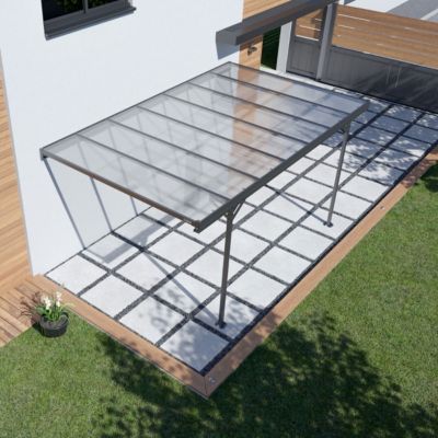 Carport adossé aluminium Trigano - Mistral Wall - 15 m²