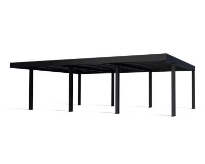 Carport aluminium noir Oslo 6 x 9 m Canopia Palram