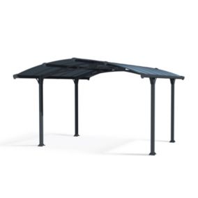 Carport Arcadia 3.59 x 4.35m Canopia Aluminium et polycarbonate