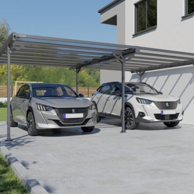 Carport double aluminium Trigano - Mistral Double - 30 m²