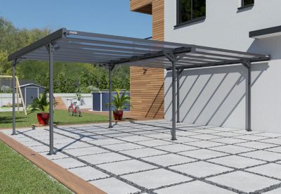 Carport double aluminium Trigano - Mistral Double - 30 m²