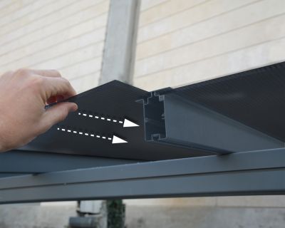 Carport en aluminium 2.99 x 5.04m Canopia Verona
